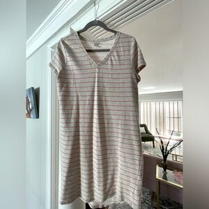 Gray & Pink T-Shirt Dress, Merona, large
